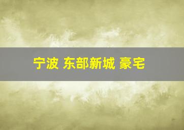 宁波 东部新城 豪宅